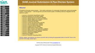 
                            7. SIAM Journal Submission and Tracking System
