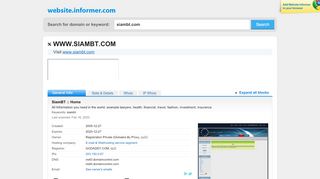 
                            4. siambt.com at WI. SiamBT :: Home - Website Informer