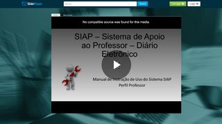 
                            4. SIAP – Sistema de Apoio ao Professor – Diário Eletrônico - ppt video ...