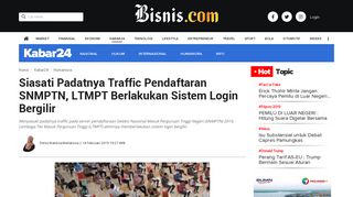 
                            6. Siasati Padatnya Traffic Pendaftaran SNMPTN, LTMPT Berlakukan ...