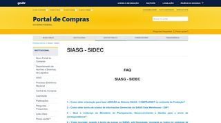 
                            11. SIASG - SIDEC - Comprasnet