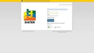 
                            1. Siater - Sistema Informatizado de ATER - MDA - SEAD - SIATER ...