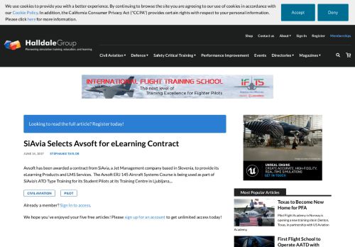 
                            11. SiAvia enters eLearning contract with Avsoft - Civil Aviation Training
