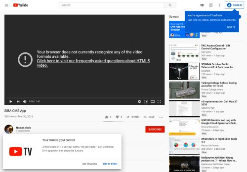 
                            13. SIBA CMS App - YouTube