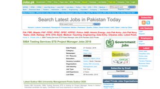 
                            11. SIBA Testing Services STS Project Manager Jobs 2018 ...