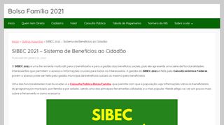 
                            8. ᐅ SIBEC ↣【 Consulta Pública Bolsa Família 】   LOGIN AQUI!
