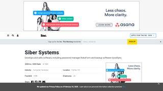 
                            12. Siber Systems - Fairfax, VA - Inc.com
