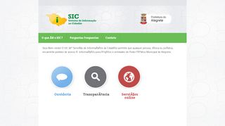 
                            11. SIC | Sistema de Informação ao Cidadão - Prefeitura de Alegrete