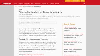 
                            10. Sicher online bezahlen mit Paypal, Giropay & Co. - PC Magazin