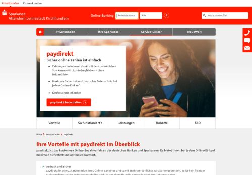 
                            13. Sicher online zahlen mit paydirekt | Sparkasse ... - Sparkasse ALK