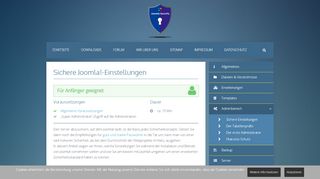 
                            2. Sichere Einstellungen - Joomla!-Security, mehr Sicherheit