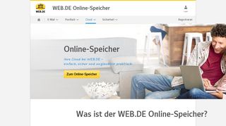 
                            1. Sicherer & kostenloser Online-Speicher | WEB.DE