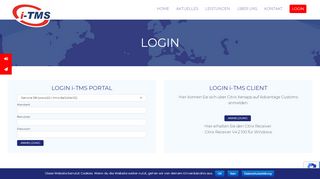 
                            1. Sicherer Login · i-TMS Portal für Außenhandel, Bank & Zoll