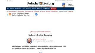 
                            11. Sicheres Online-Banking - Sparkasse - Badische Zeitung