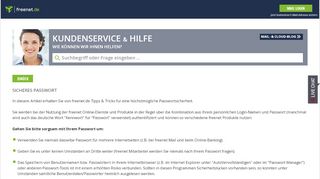 
                            9. Sicheres Passwort - Kundenservice - Freenet.de