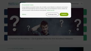 
                            3. Sicherheit bei WordPress - Die 8 größten Fehler bei ... - Host Europe