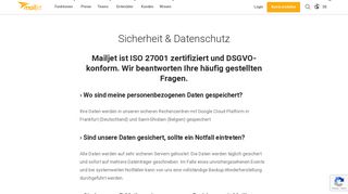 
                            5. Sicherheit & Datenschutz | Mailjet