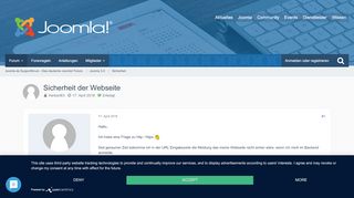 
                            13. Sicherheit der Webseite - Sicherheit - Joomla.de Supportforum ...