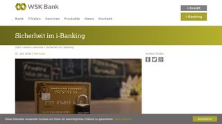 
                            5. Sicherheit im i-Banking | WSK Bank