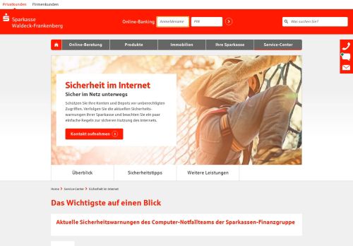
                            13. Sicherheit im Internet | Sparkasse Waldeck-Frankenberg