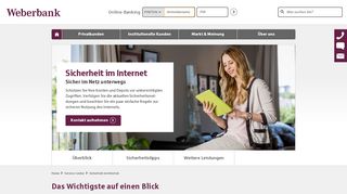 
                            7. Sicherheit im Internet | Weberbank