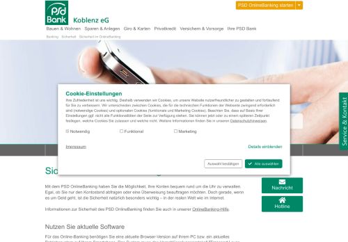 
                            4. Sicherheit im OnlineBanking - PSD Bank Koblenz eG
