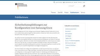 
                            11. Sicherheitsempfehlungen zur Konfiguration von Samsung Knox - BSI
