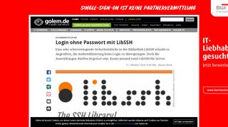 
                            5. Sicherheitslücke: Login ohne Passwort mit LibSSH - Golem.de