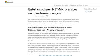 
                            10. Sichern von .NET-Microservices und Webanwendungen | Microsoft Docs