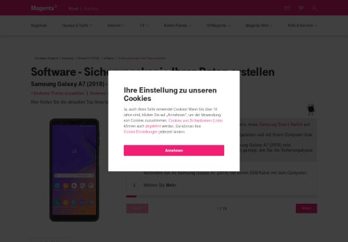 
                            10. Sicherungskopie Ihrer Daten erstellen | Samsung | Galaxy ... - T-Mobile