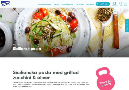 
                            7. Siciliansk pasta - Actic Sverige