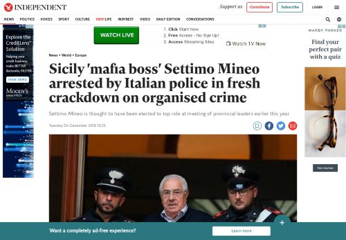 
                            11. Sicily 'mafia boss' Settimo Mineo arrested by Italian police in fresh ...
