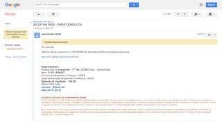 
                            9. SICOP NA WEB - PARA CONSULTA - Google Groups