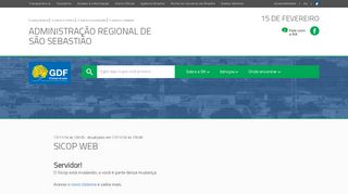 
                            8. SICOP WEB – Administração Regional de São Sebastião