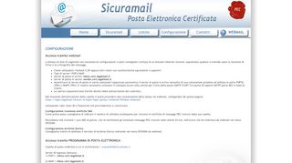 
                            7. Sicuramail.it - configurazione PEC