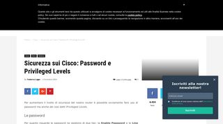 
                            5. Sicurezza sui Cisco: Password e Privileged Levels - AreaNetworking.it ...