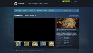 
                            7. Sid Meier's Civilization® IV on Steam