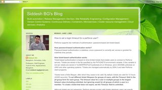 
                            8. Siddesh BG's Blog: How to set a login timeout for a perforce user?