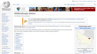 
                            13. Siddharthnagar district - Wikipedia