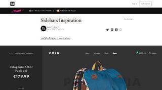 
                            4. Sidebars Inspiration – Muzli - Design Inspiration