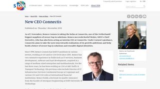 
                            11. SIDN : New CEO Connectis
