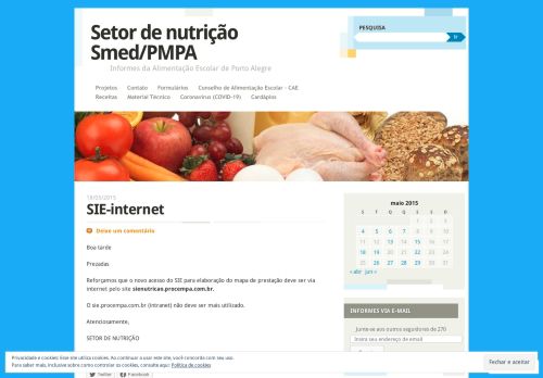 
                            11. SIE-internet | Setor de nutrição Smed/PMPA