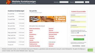 
                            9. Sie sucht Ihn - kostenlose Kontaktanzeigen bei Webliebe