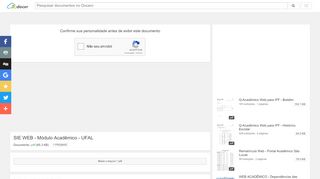 
                            6. SIE WEB - Módulo Acadêmico - UFAL - Baixar pdf de Docero.com.br