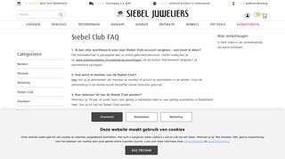 
                            1. Siebel Club FAQ - Siebel Juweliers