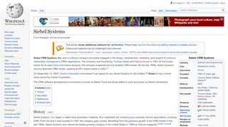 
                            7. Siebel Systems - Wikipedia