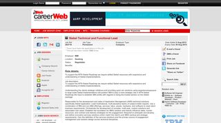 
                            6. Siebel Technical and Functional Lead for IBM | CareerWeb