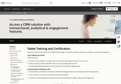 
                            10. Siebel Training and Certification | Oracle University