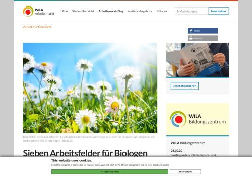 
                            12. Sieben Arbeitsfelder für Biologen | Wissenschaftsladen Bonn
