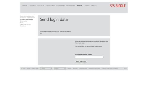 
                            5. Siedle - Send login data